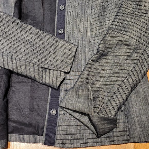 Elie Tahari Embroidered Blazer, Navy - Picture 5 of 10